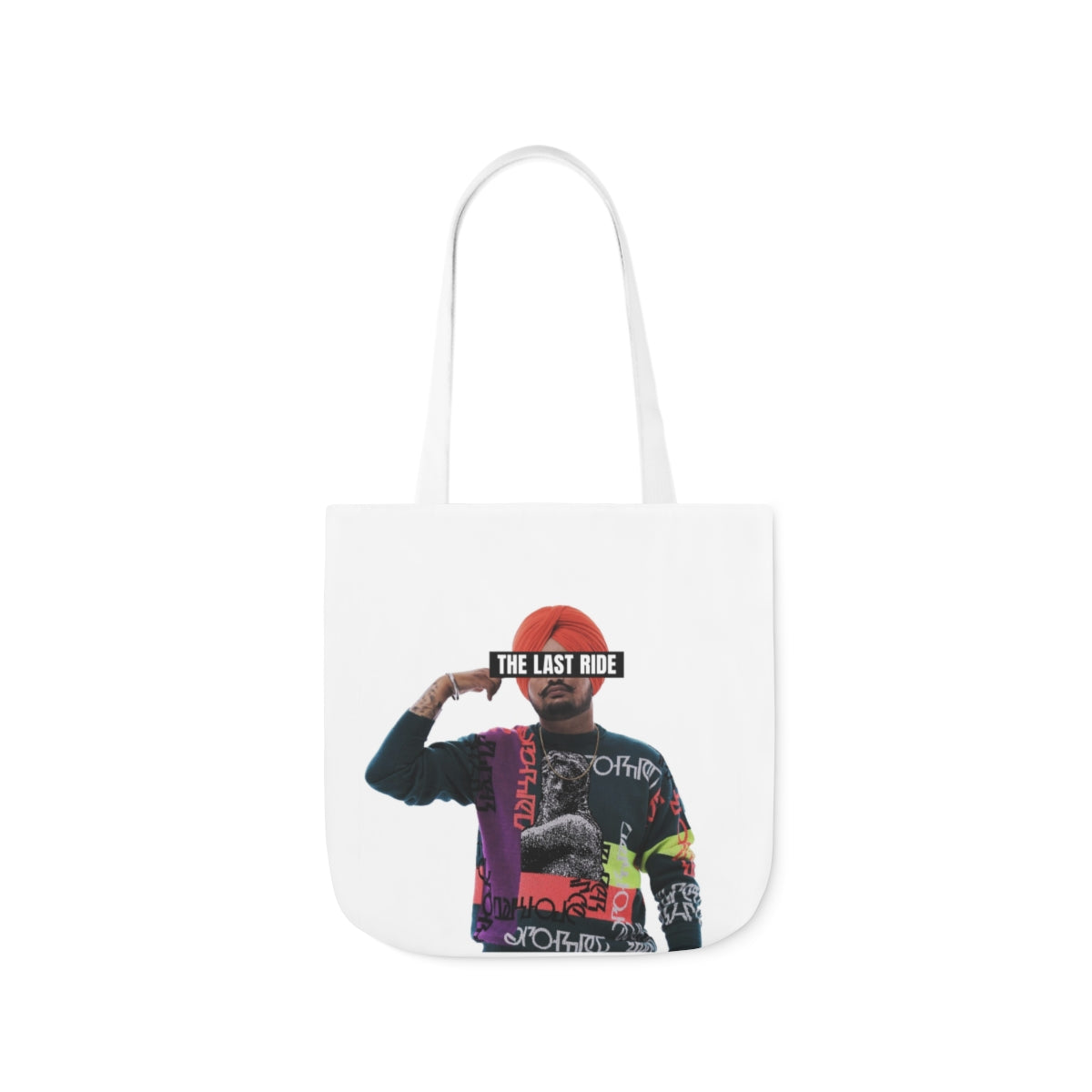 Tribute to Sidhu Moosewala Polyester Canvas Tote Bag