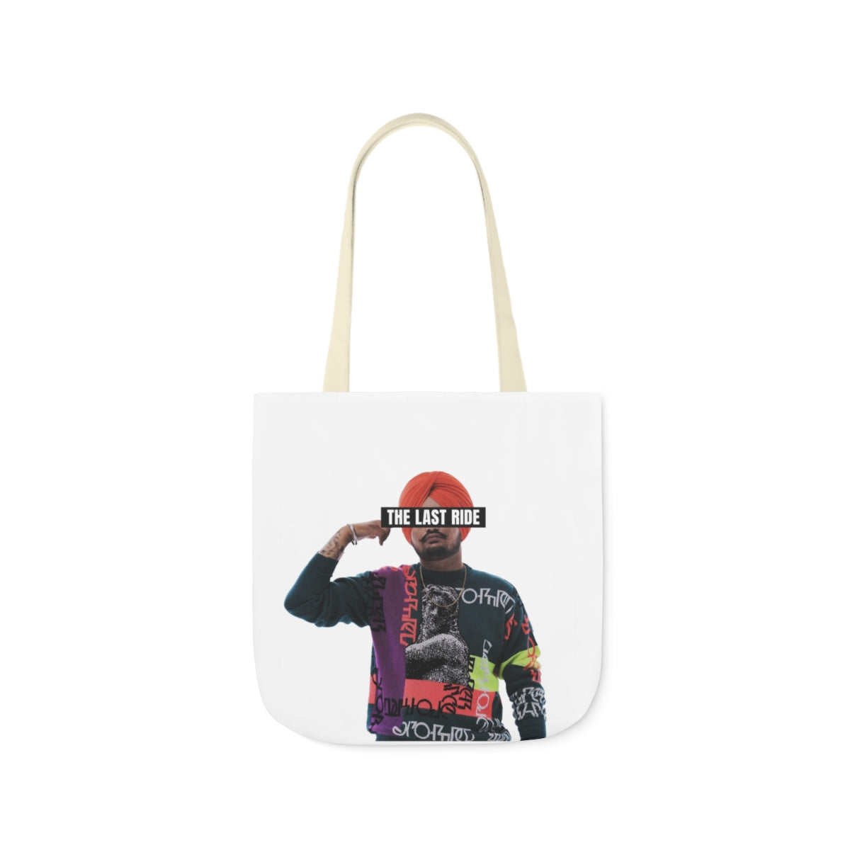 Tribute to Sidhu Moosewala Polyester Canvas Tote Bag