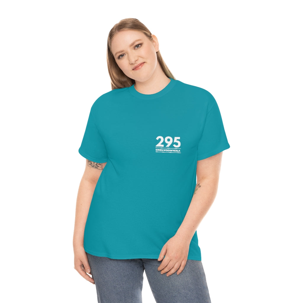 Moosewala 295 (white) Unisex Cotton Tee