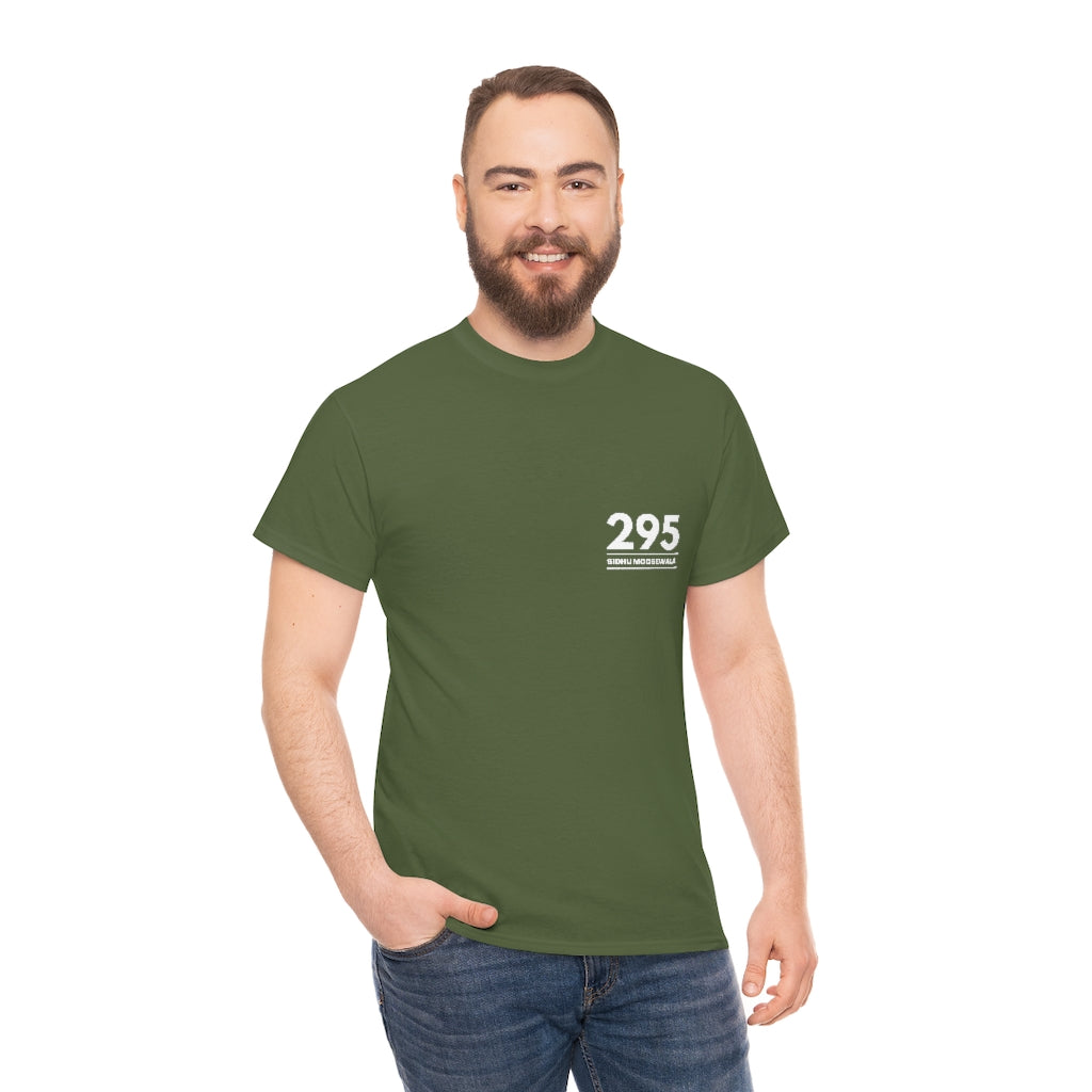 Moosewala 295 (white) Unisex Cotton Tee