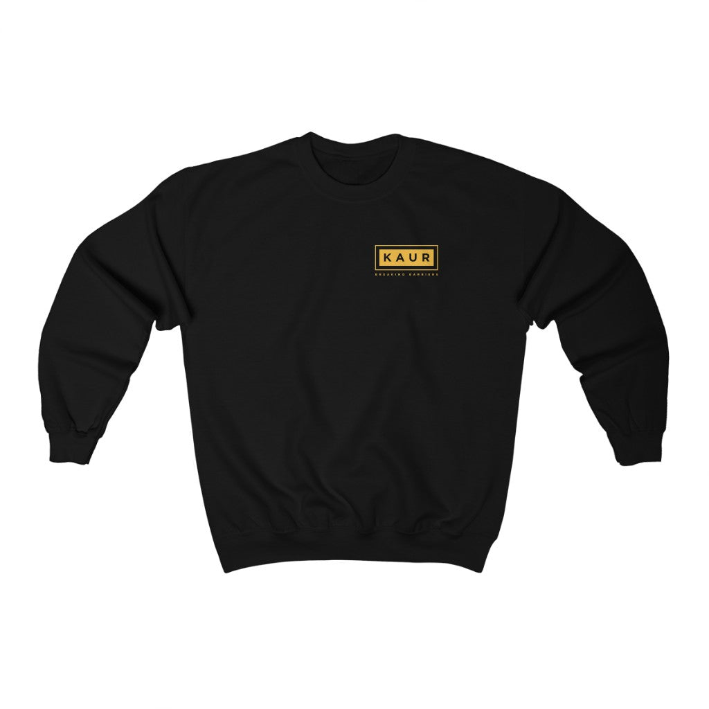 Unisex Kaur Breaking Barriers Gold Crewneck Top