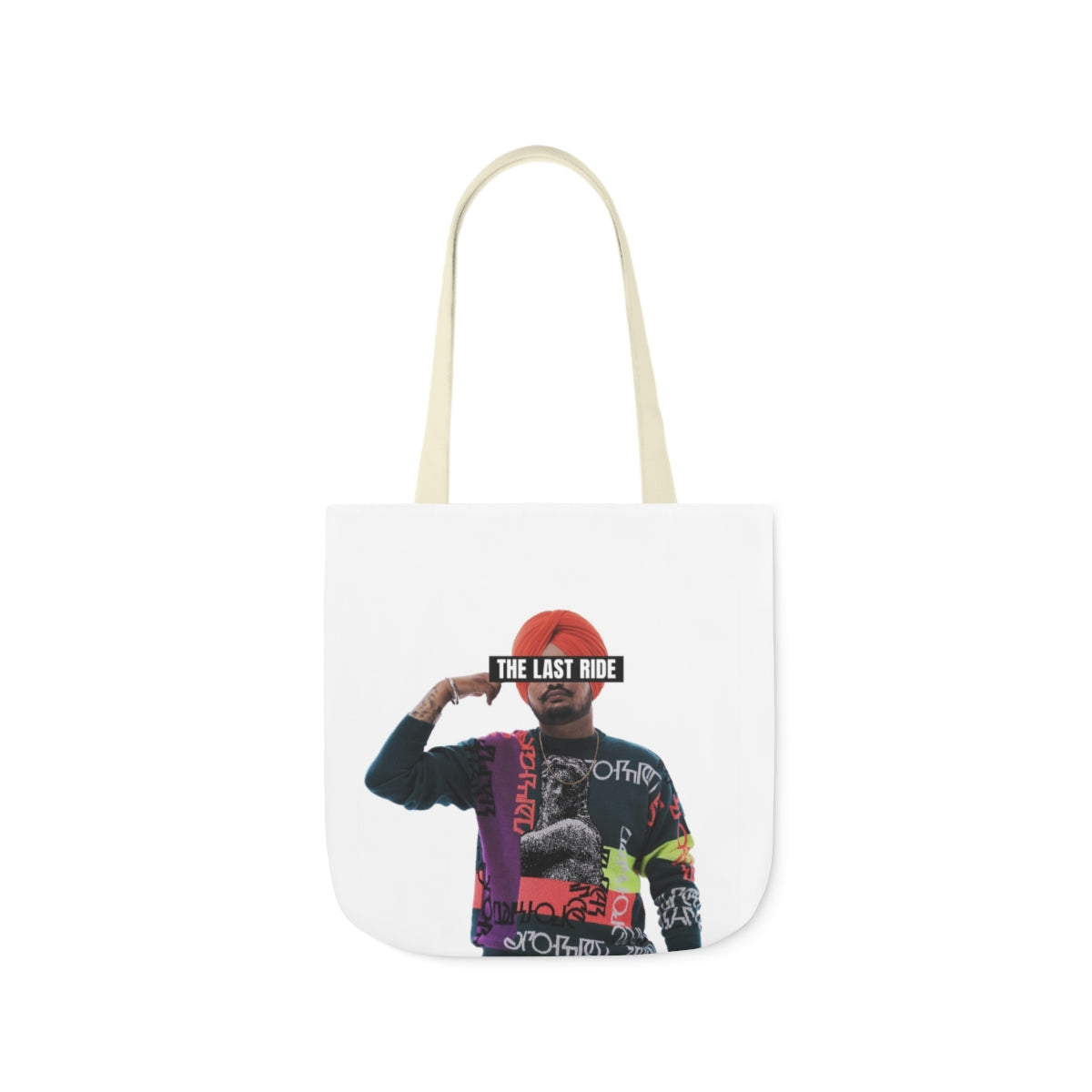 Tribute to Sidhu Moosewala Polyester Canvas Tote Bag