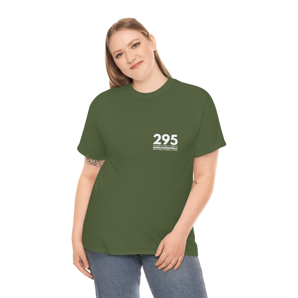 Moosewala 295 (white) Unisex Cotton Tee