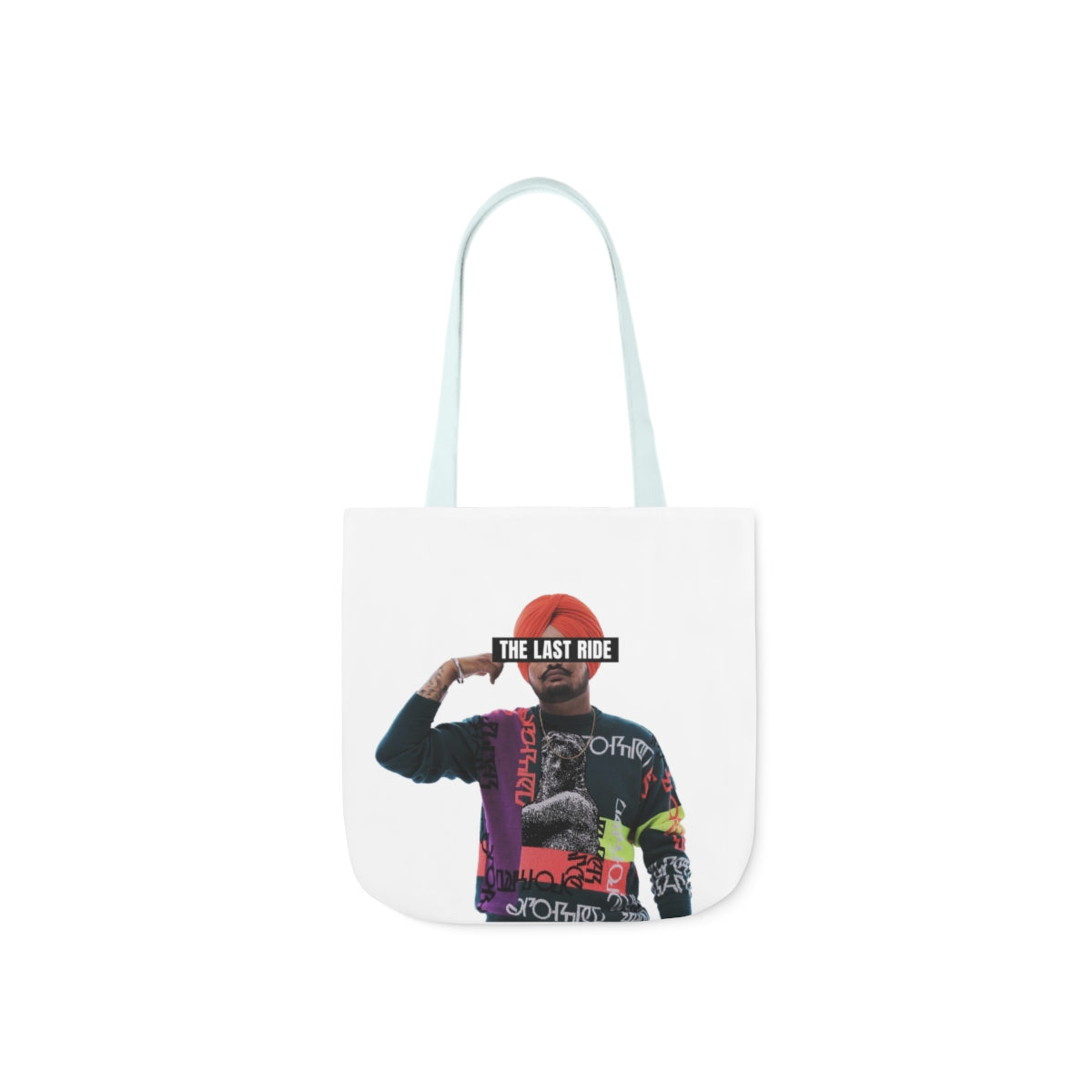 Tribute to Sidhu Moosewala Polyester Canvas Tote Bag