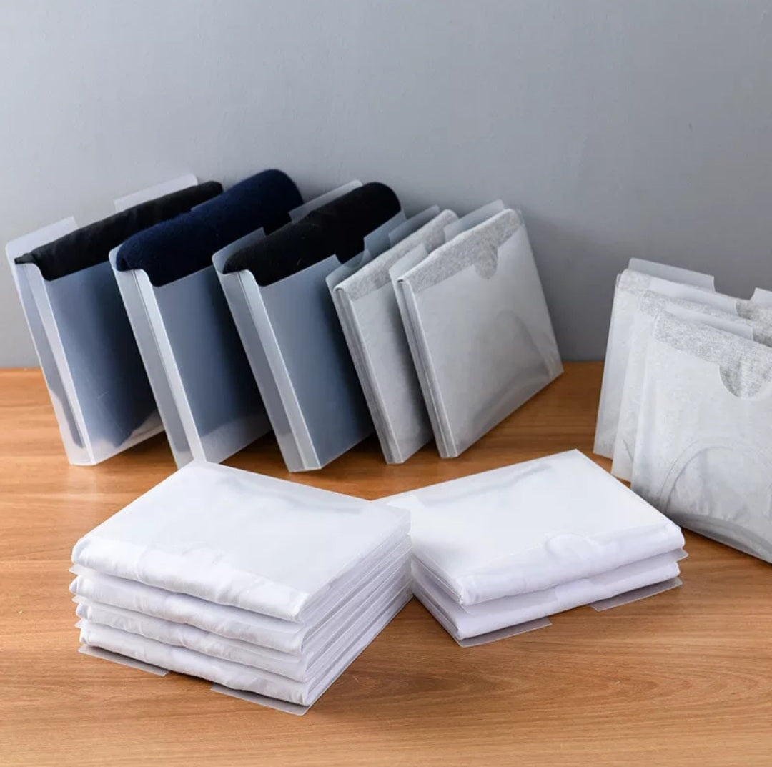 Organizer- Shirt Folding Board for Storage and Travel