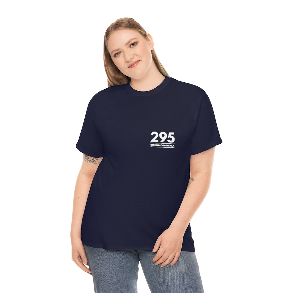 Moosewala 295 (white) Unisex Cotton Tee