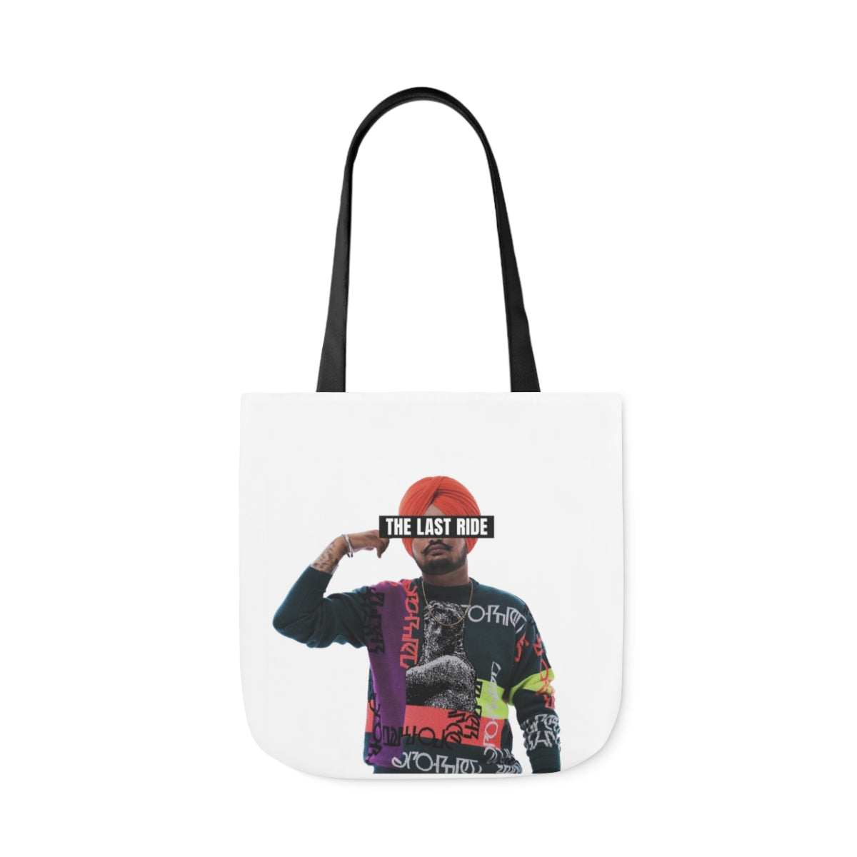 Tribute to Sidhu Moosewala Polyester Canvas Tote Bag