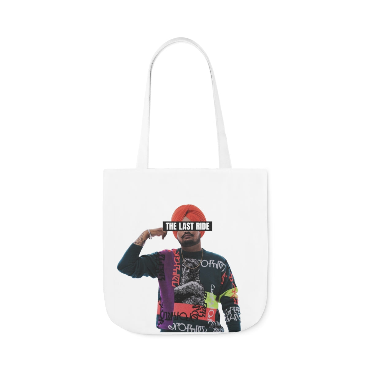 Tribute to Sidhu Moosewala Polyester Canvas Tote Bag