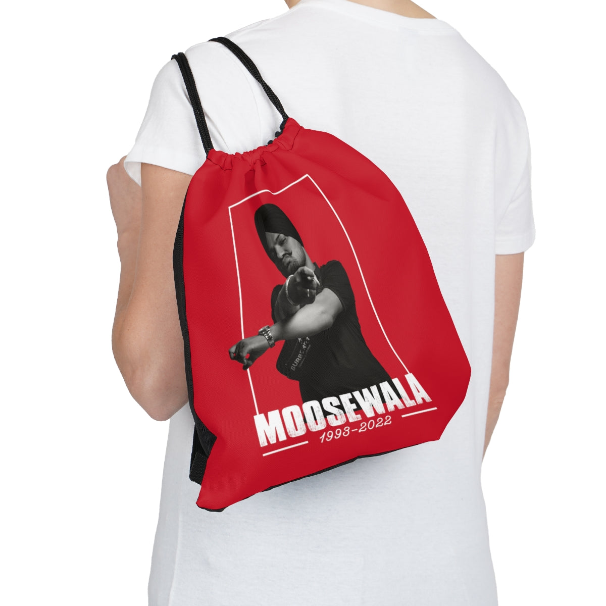 Sidhu Moosewala Outdoor Drawstring Bag