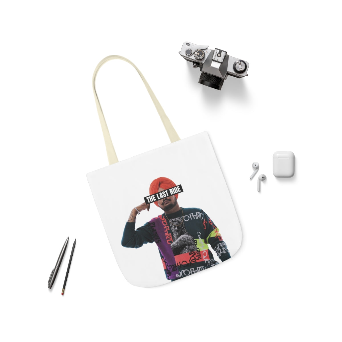 Tribute to Sidhu Moosewala Polyester Canvas Tote Bag