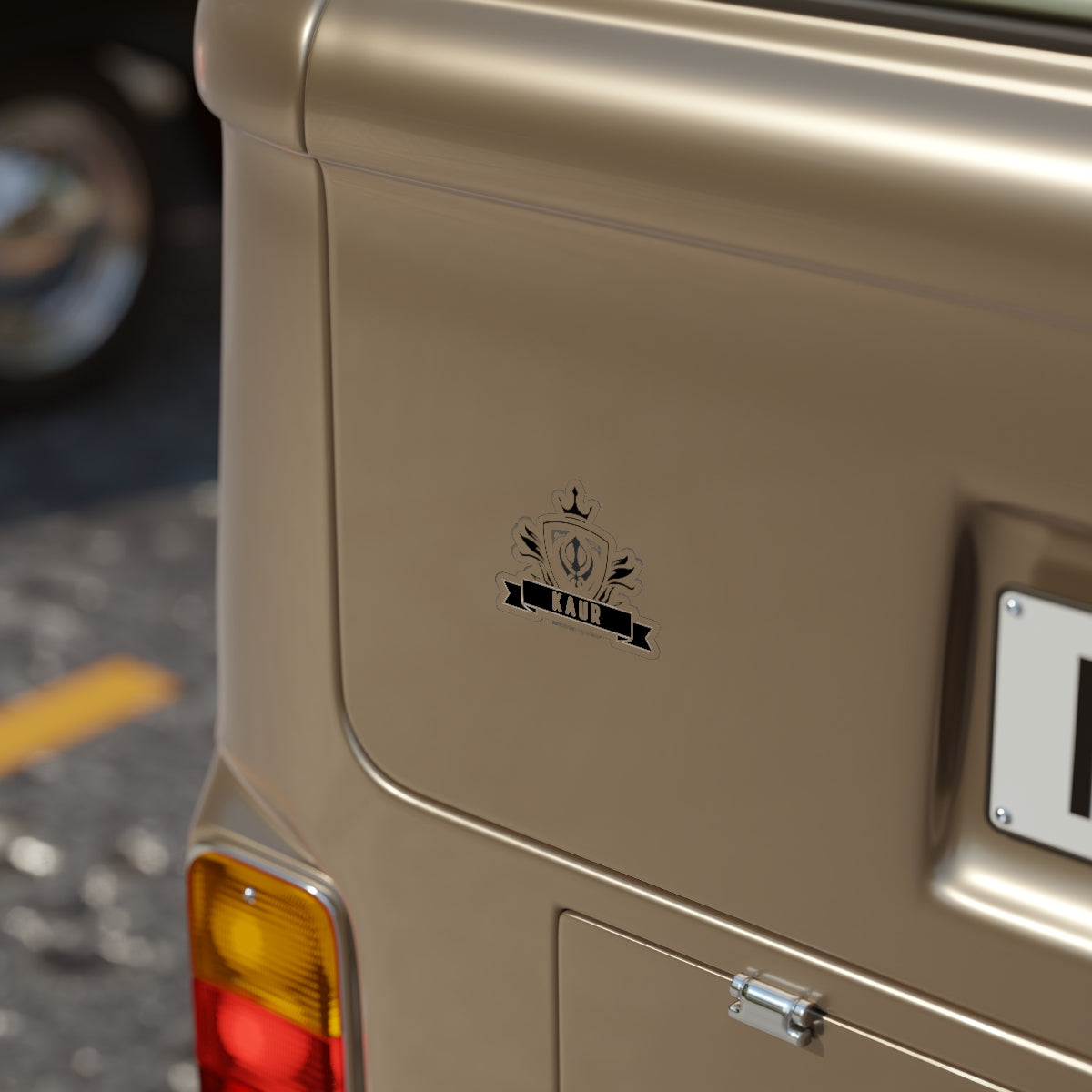 Kaur Since 1699 Transparent Outdoor Sticker, 1pcs