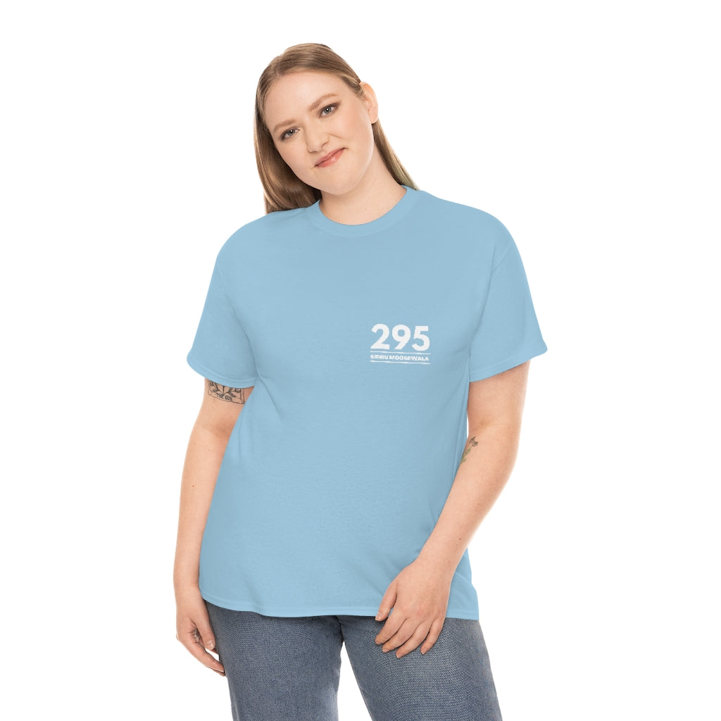 Moosewala 295 (white) Unisex Cotton Tee
