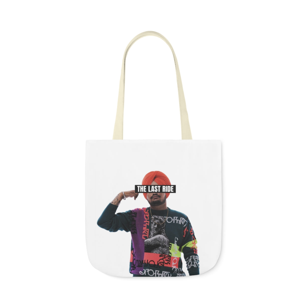 Tribute to Sidhu Moosewala Polyester Canvas Tote Bag