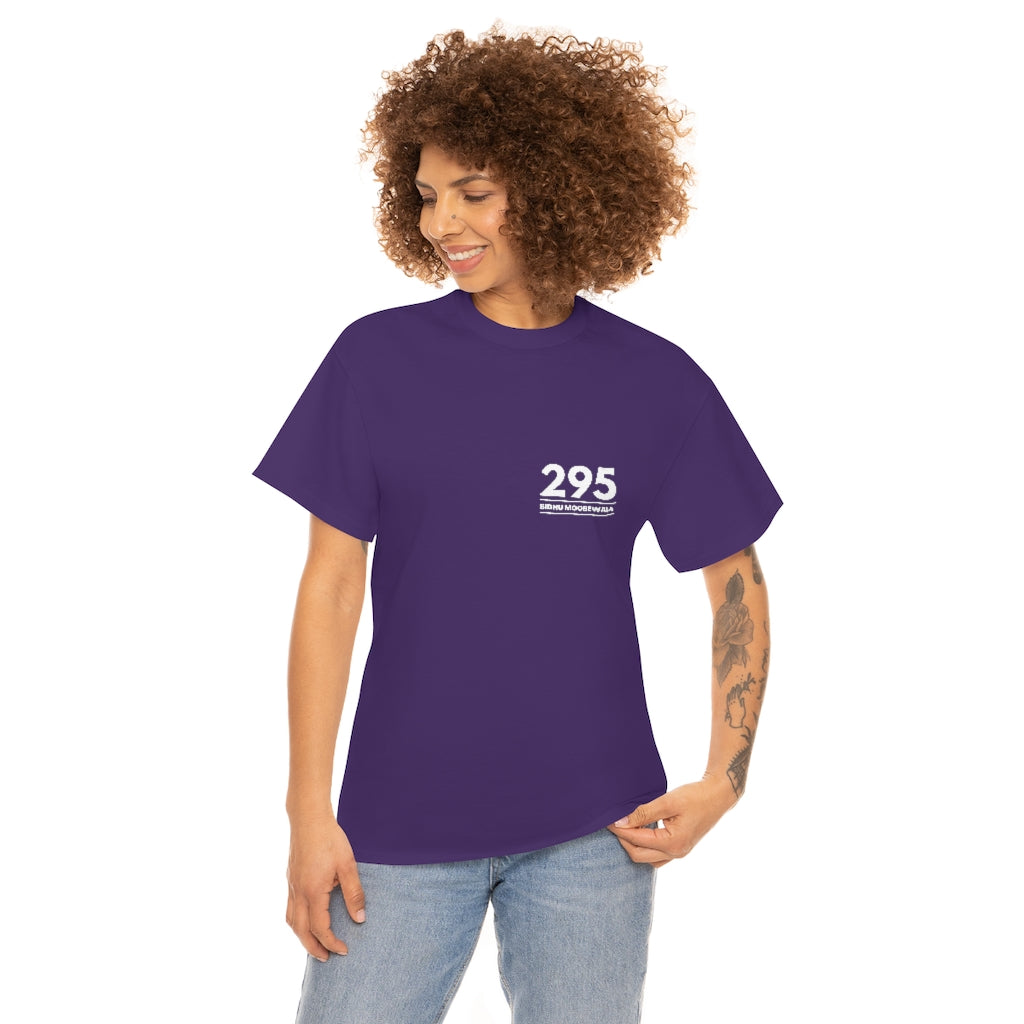 Moosewala 295 (white) Unisex Cotton Tee