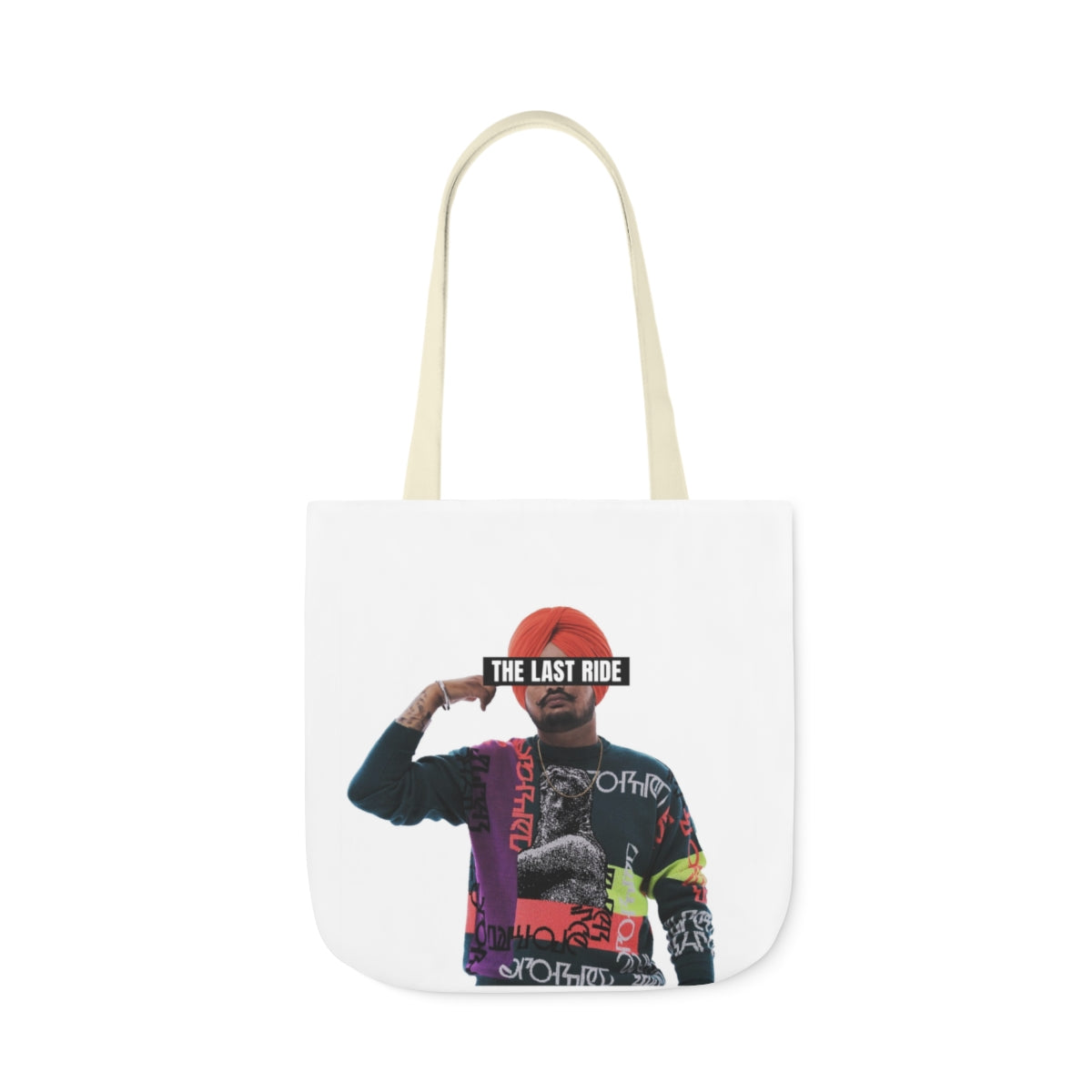 Tribute to Sidhu Moosewala Polyester Canvas Tote Bag