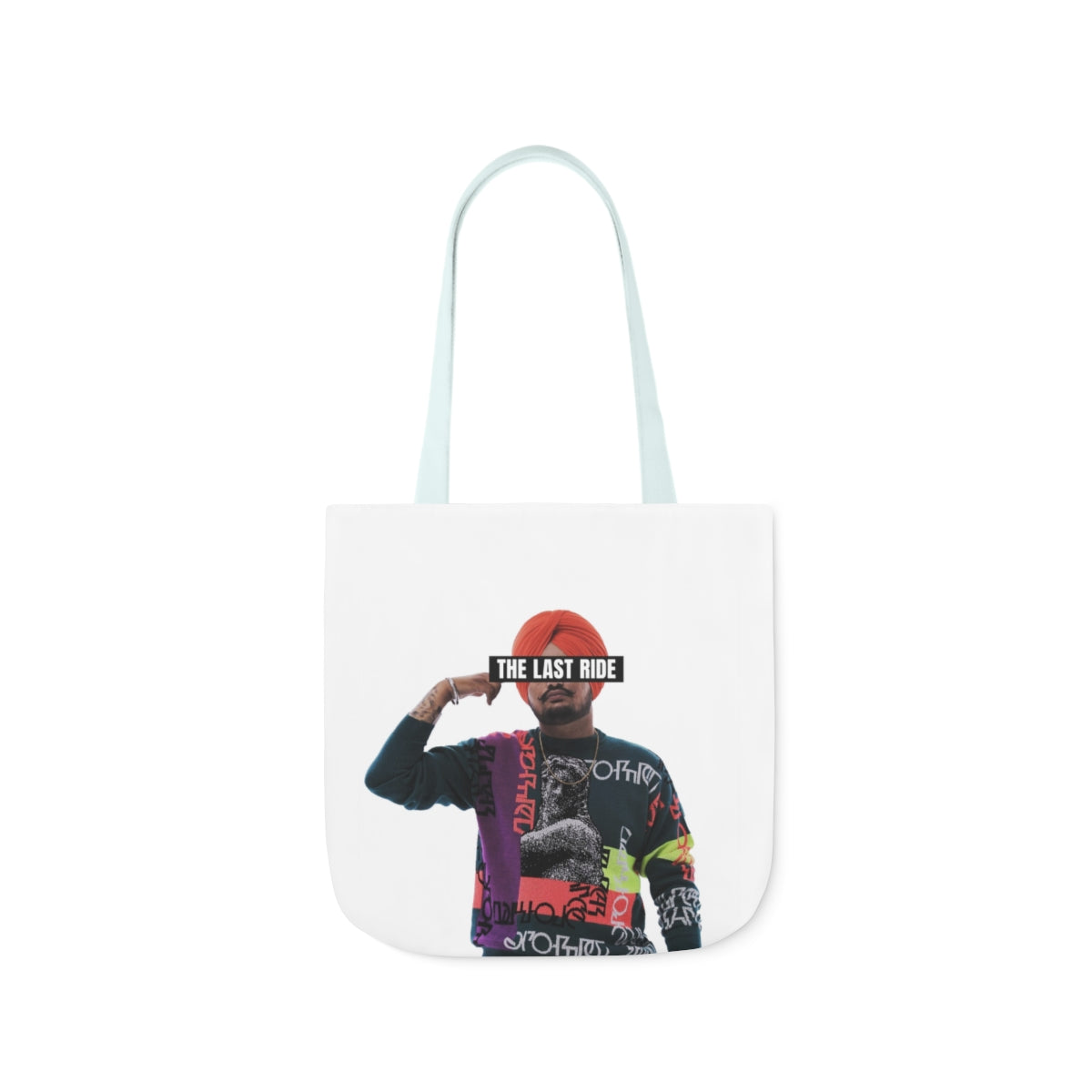 Tribute to Sidhu Moosewala Polyester Canvas Tote Bag