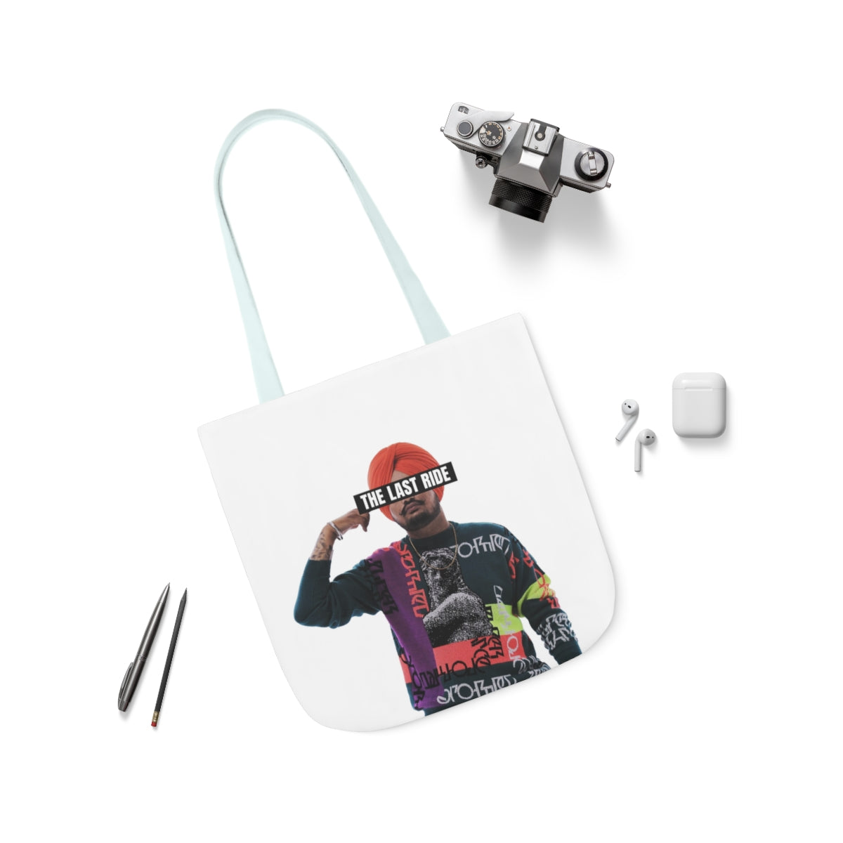 Tribute to Sidhu Moosewala Polyester Canvas Tote Bag