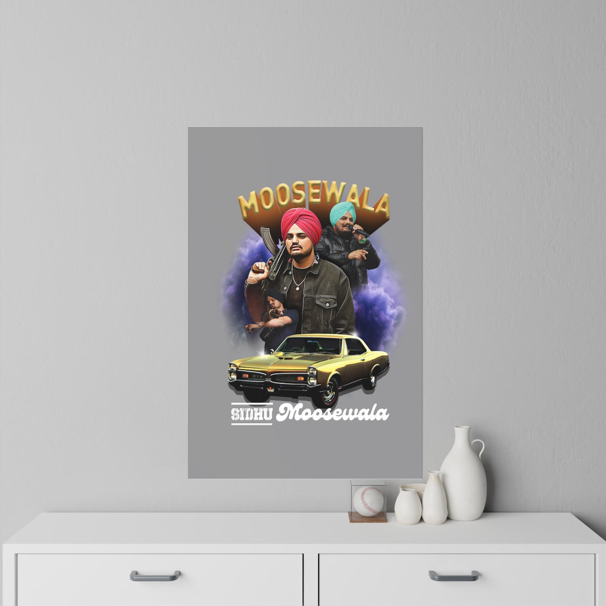 Sidhu Moosewala Wall Decal