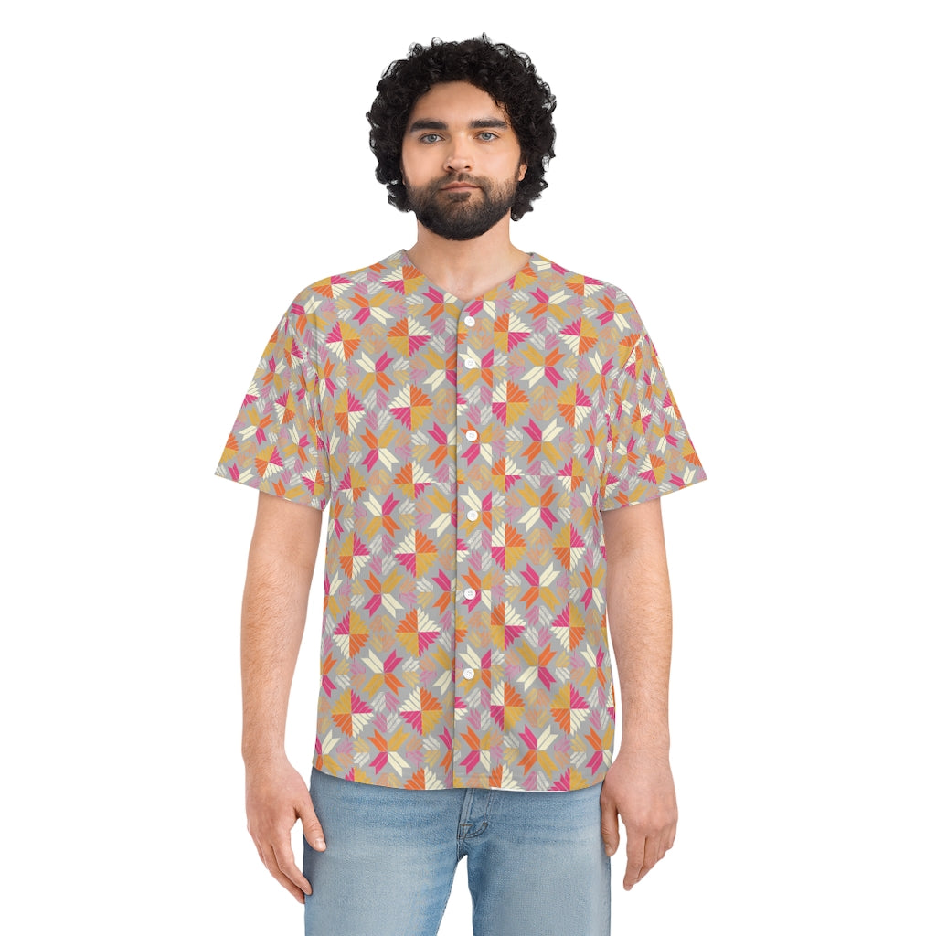 Men's Phulkari Baseball Jersey