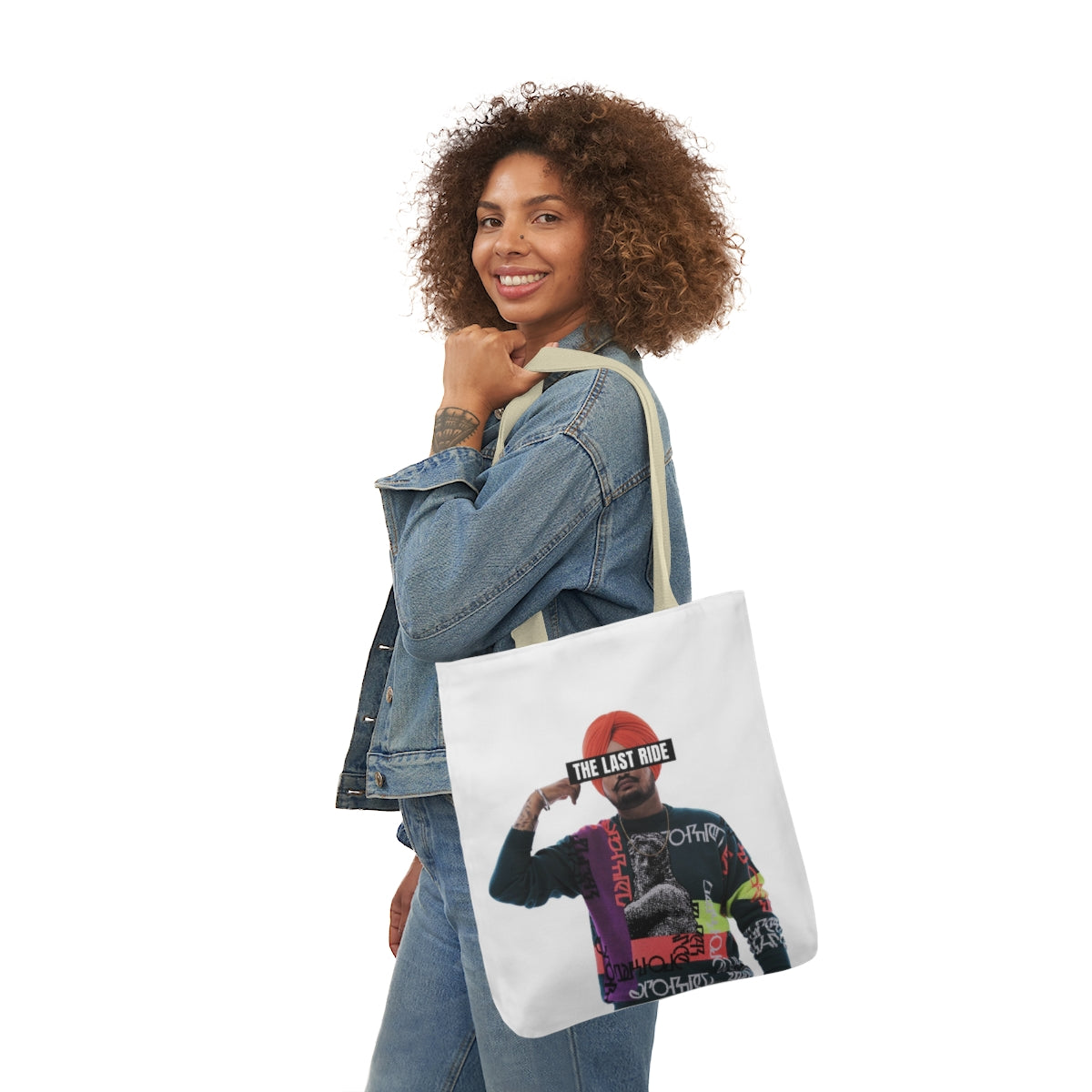 Tribute to Sidhu Moosewala Polyester Canvas Tote Bag