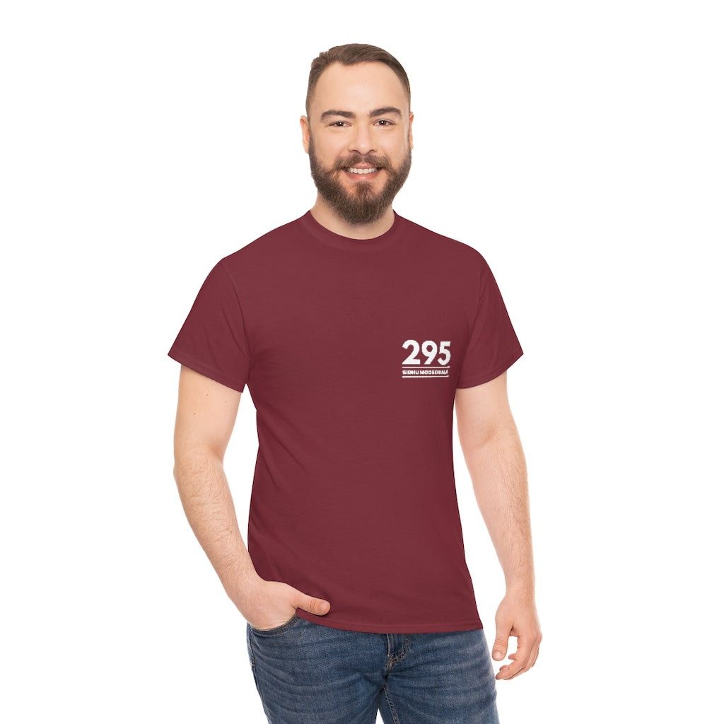 Moosewala 295 (white) Unisex Cotton Tee
