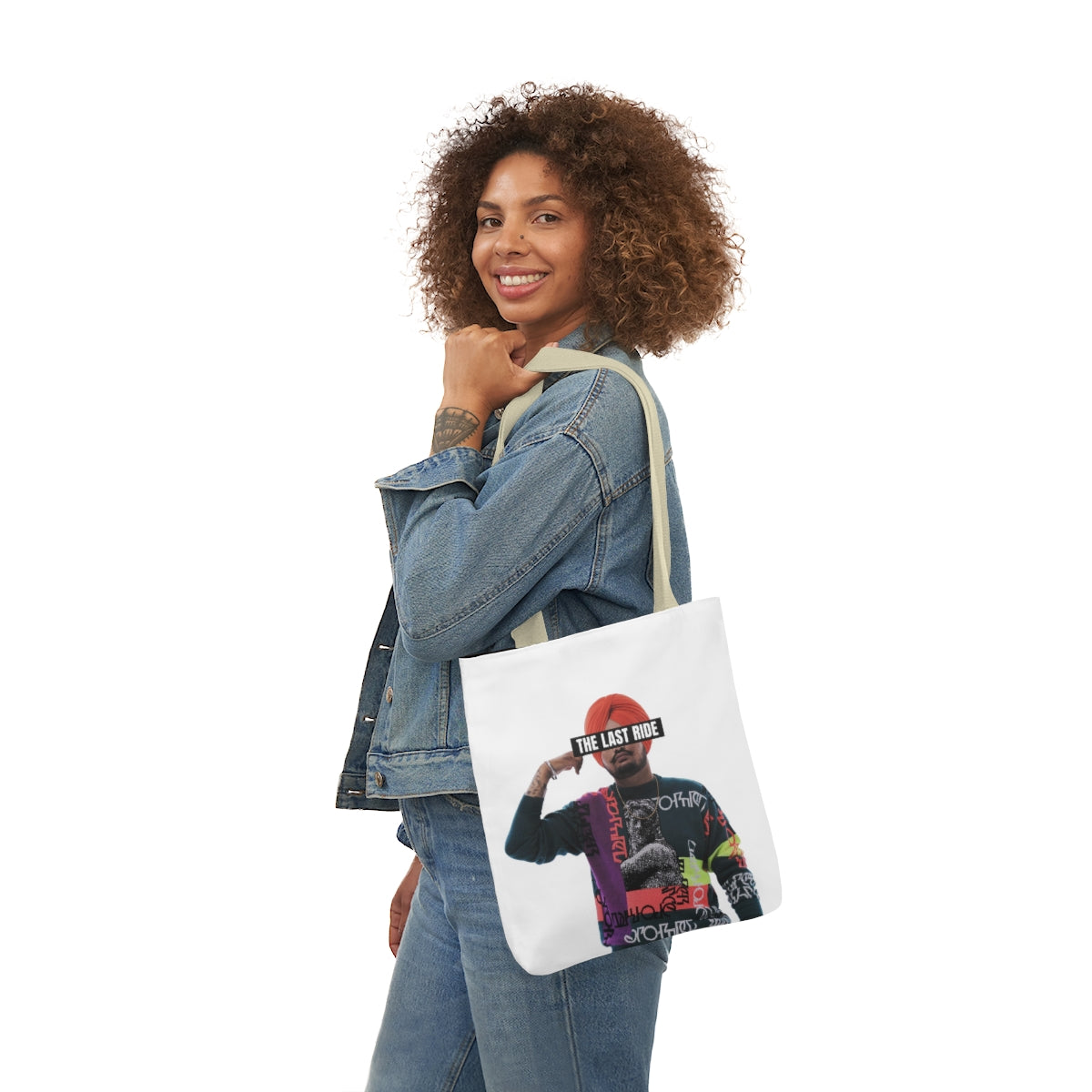 Tribute to Sidhu Moosewala Polyester Canvas Tote Bag