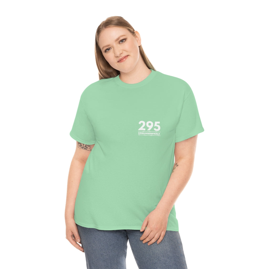 Moosewala 295 (white) Unisex Cotton Tee