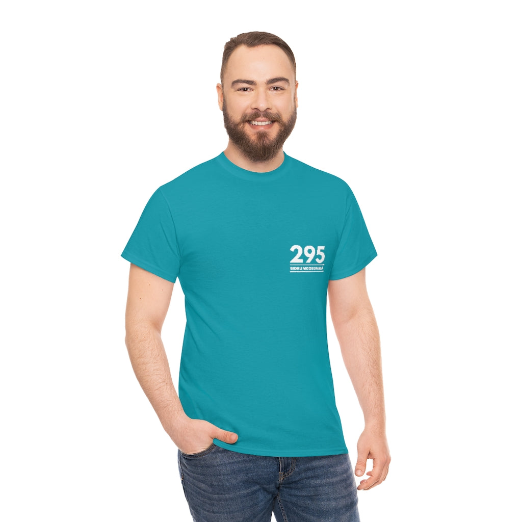 Moosewala 295 (white) Unisex Cotton Tee