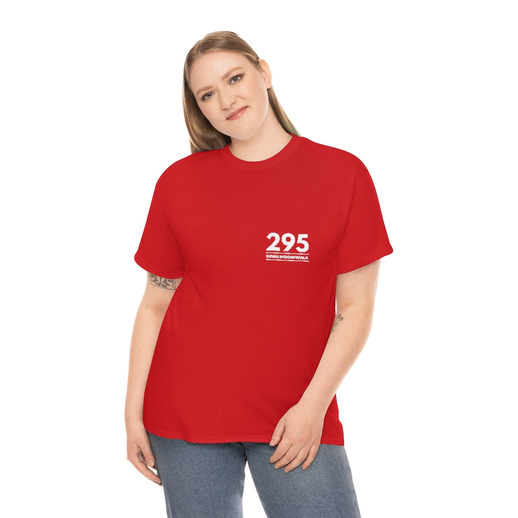 Moosewala 295 (white) Unisex Cotton Tee