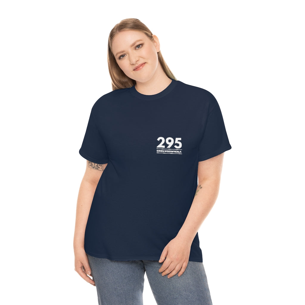 Moosewala 295 (white) Unisex Cotton Tee