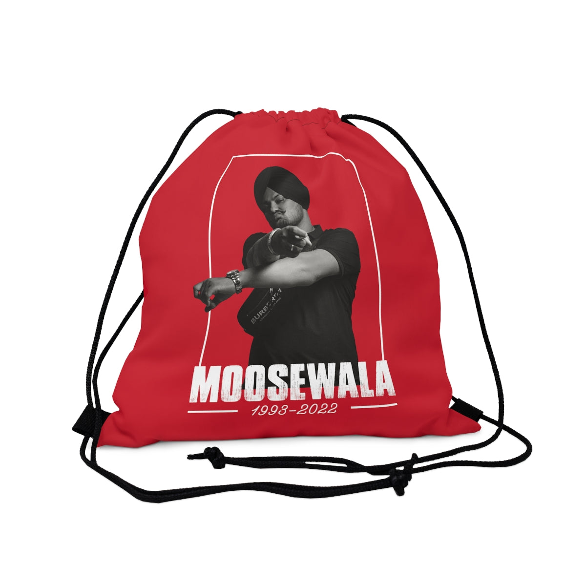 Sidhu Moosewala Outdoor Drawstring Bag