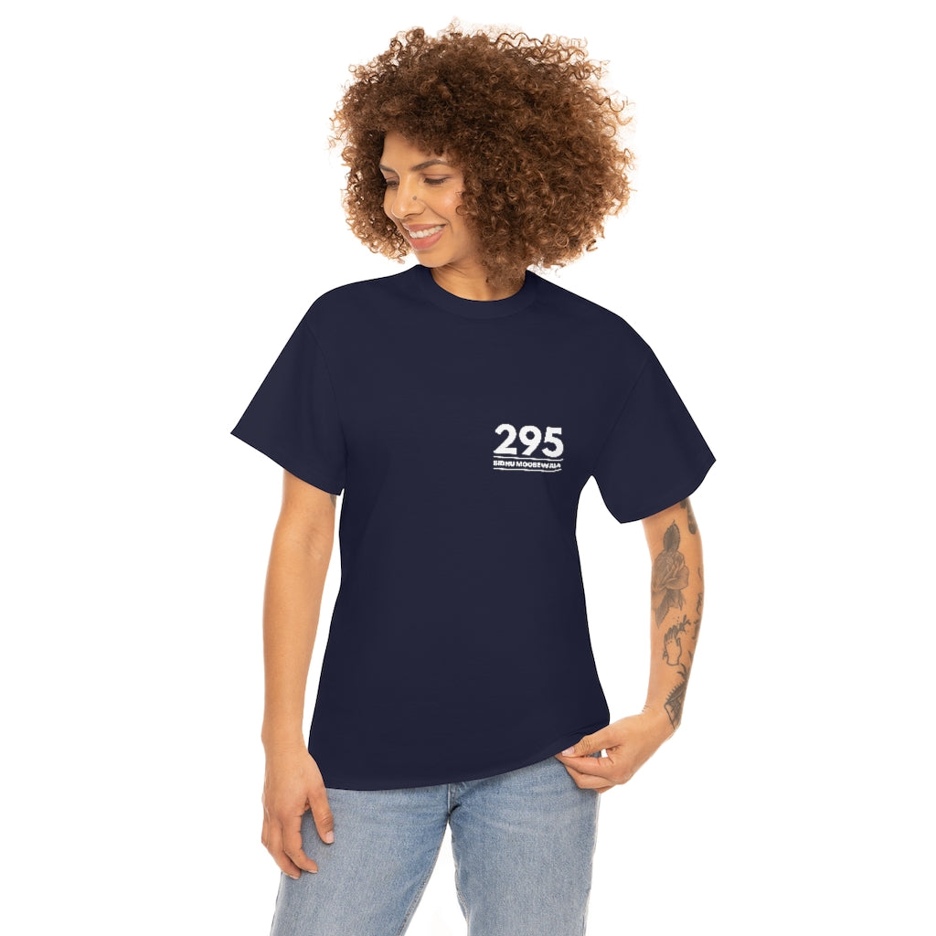 Moosewala 295 (white) Unisex Cotton Tee