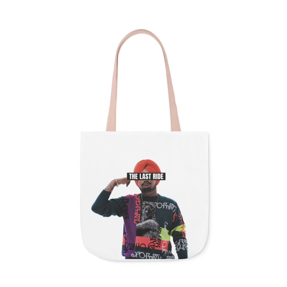 Tribute to Sidhu Moosewala Polyester Canvas Tote Bag