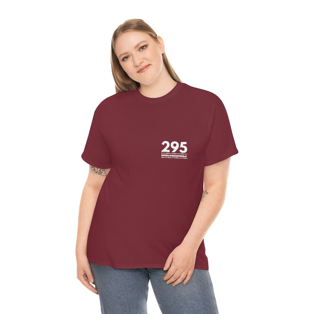 Moosewala 295 (white) Unisex Cotton Tee