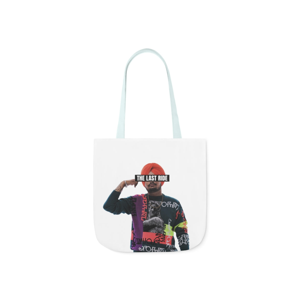 Tribute to Sidhu Moosewala Polyester Canvas Tote Bag