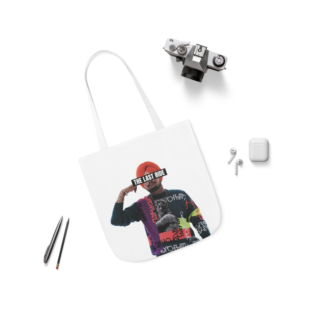 Tribute to Sidhu Moosewala Polyester Canvas Tote Bag