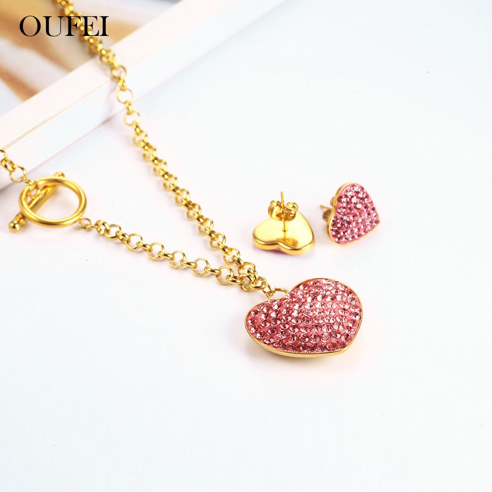 Jewelry Collection - Heart Necklace Set