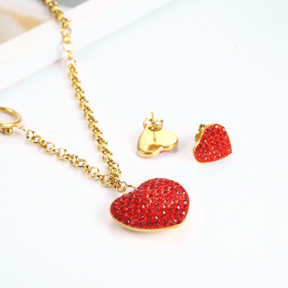 Jewelry Collection - Heart Necklace Set