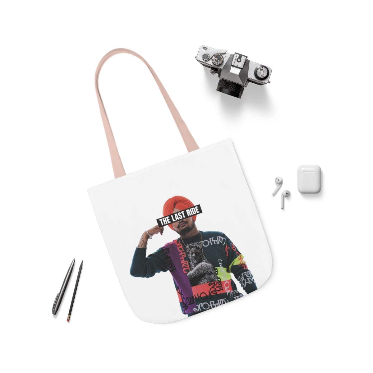 Tribute to Sidhu Moosewala Polyester Canvas Tote Bag