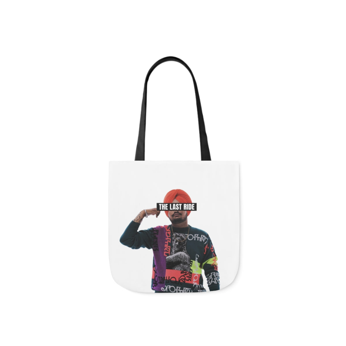 Tribute to Sidhu Moosewala Polyester Canvas Tote Bag