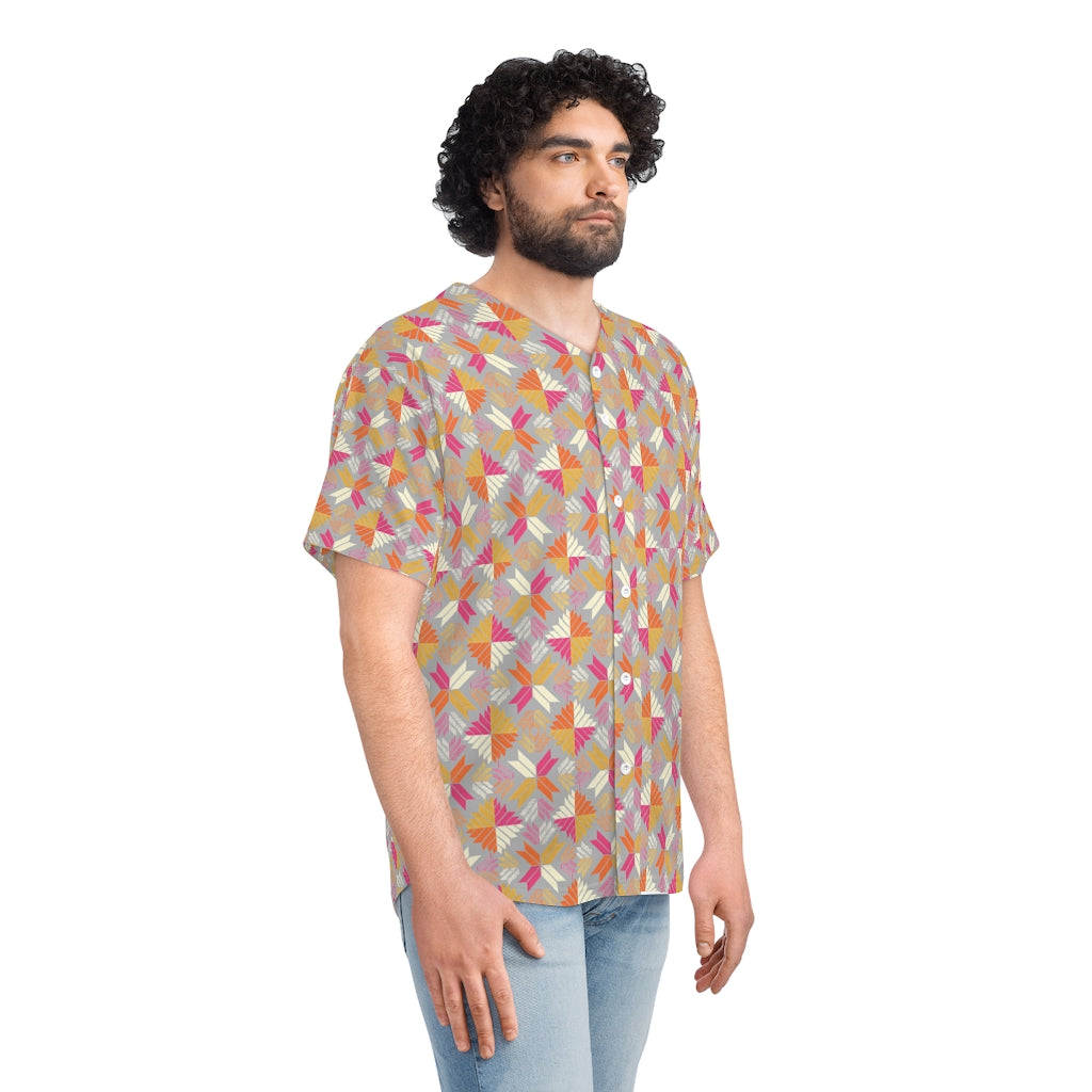 Men's Phulkari Baseball Jersey