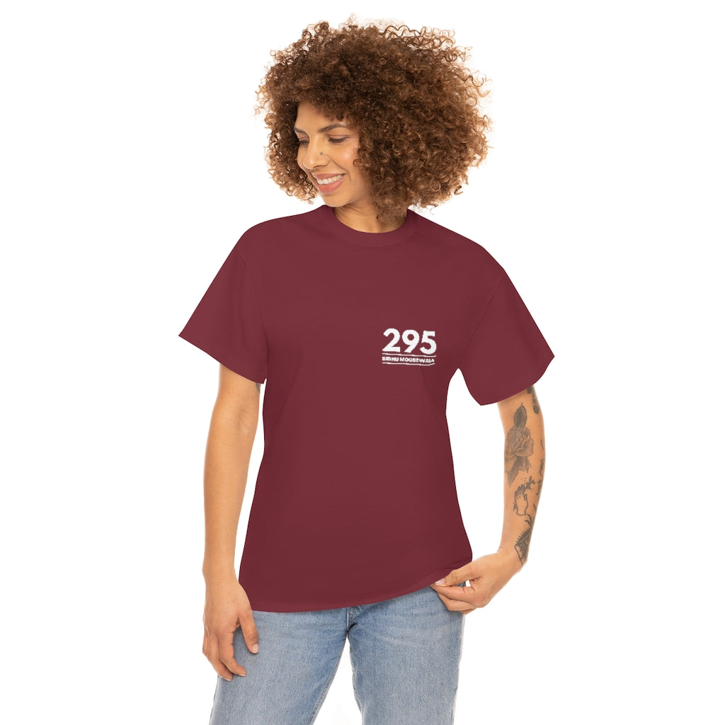 Moosewala 295 (white) Unisex Cotton Tee