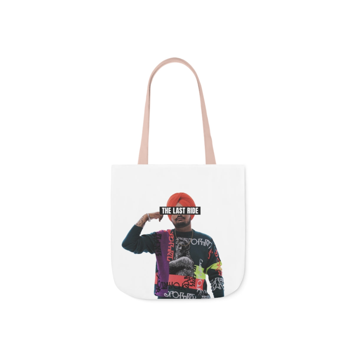Tribute to Sidhu Moosewala Polyester Canvas Tote Bag
