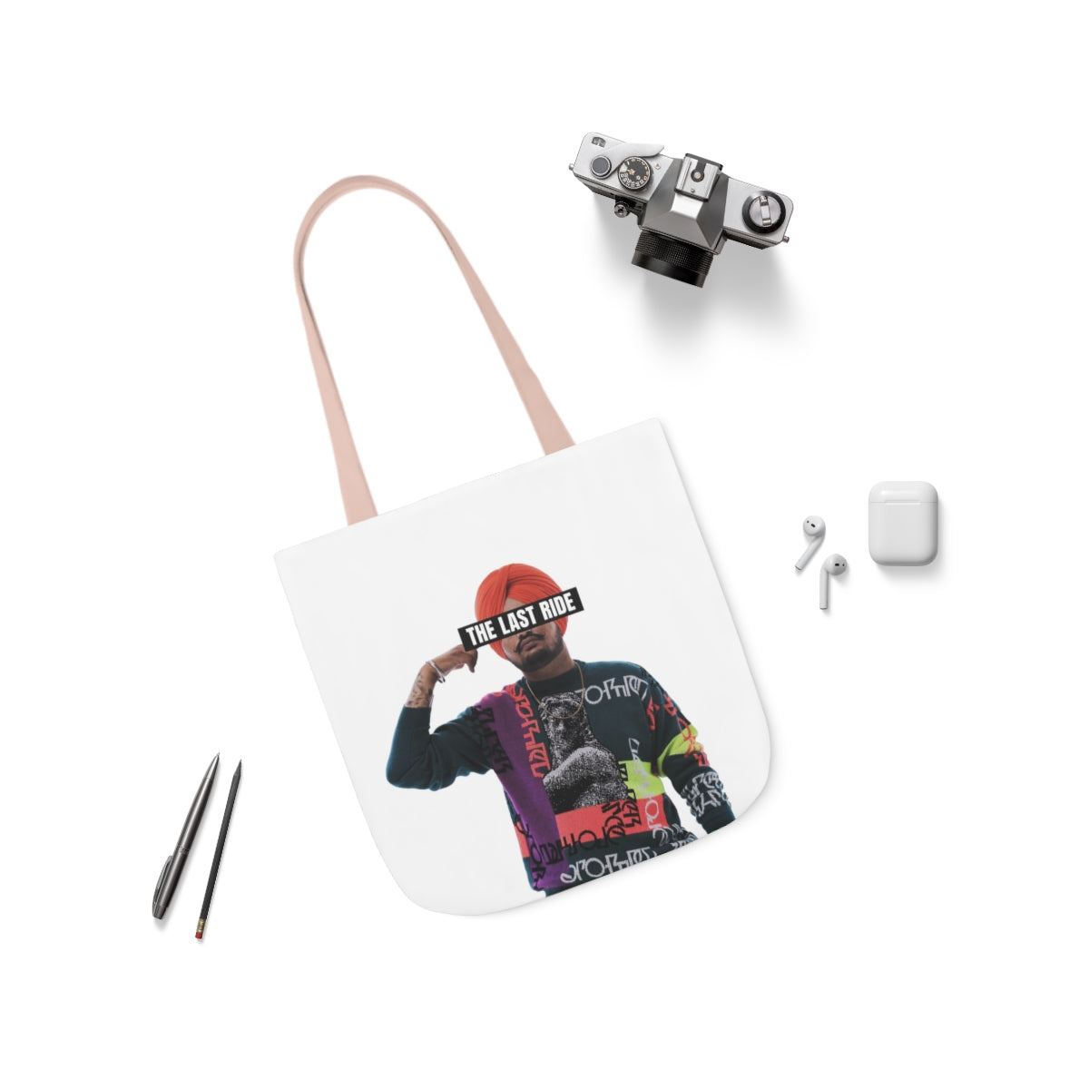Tribute to Sidhu Moosewala Polyester Canvas Tote Bag