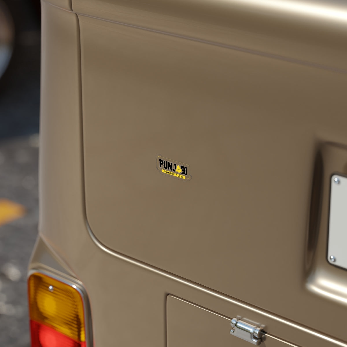 Punjabi Community Club - Transparent Outdoor Sticker, 1pcs