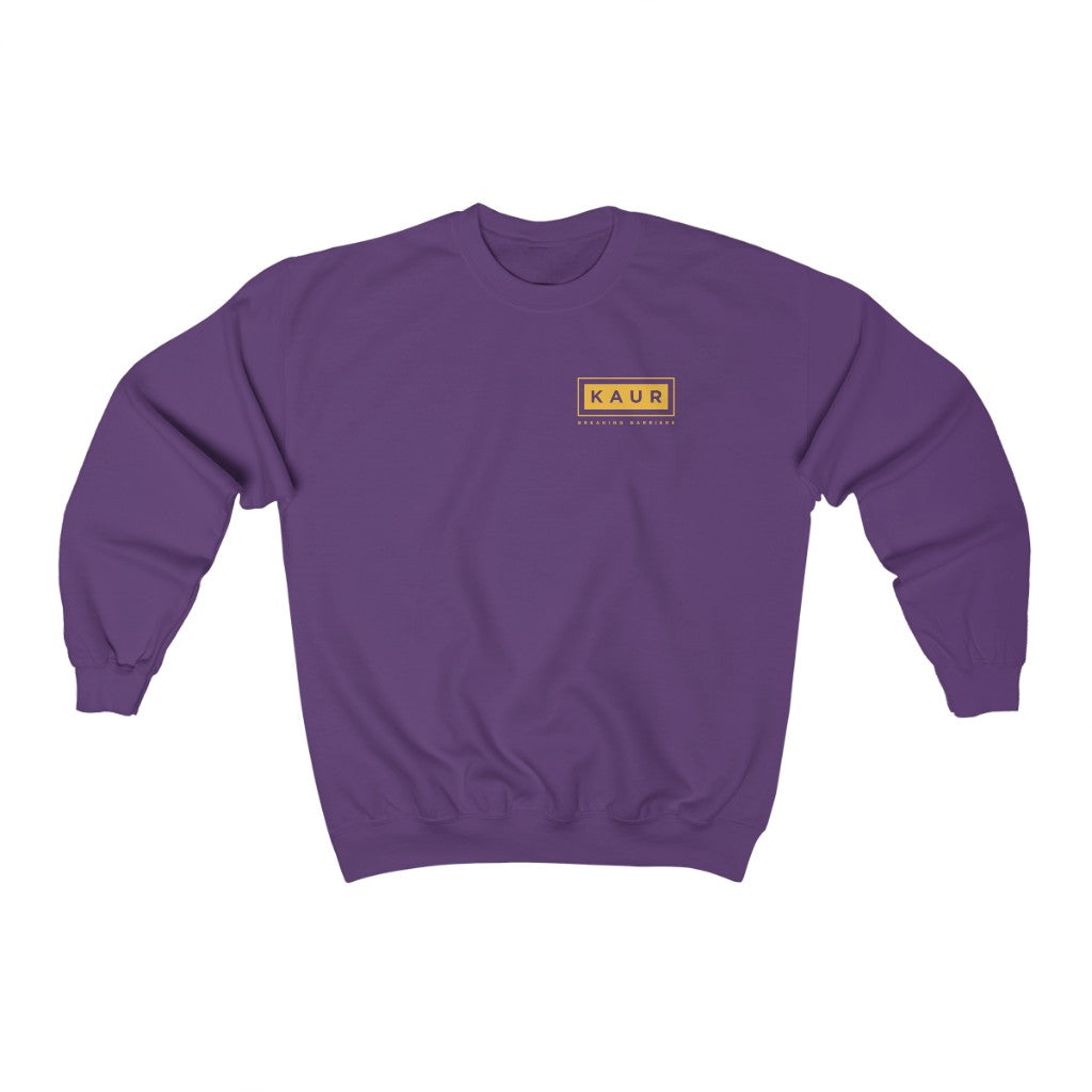 Unisex Kaur Breaking Barriers Gold Crewneck Top