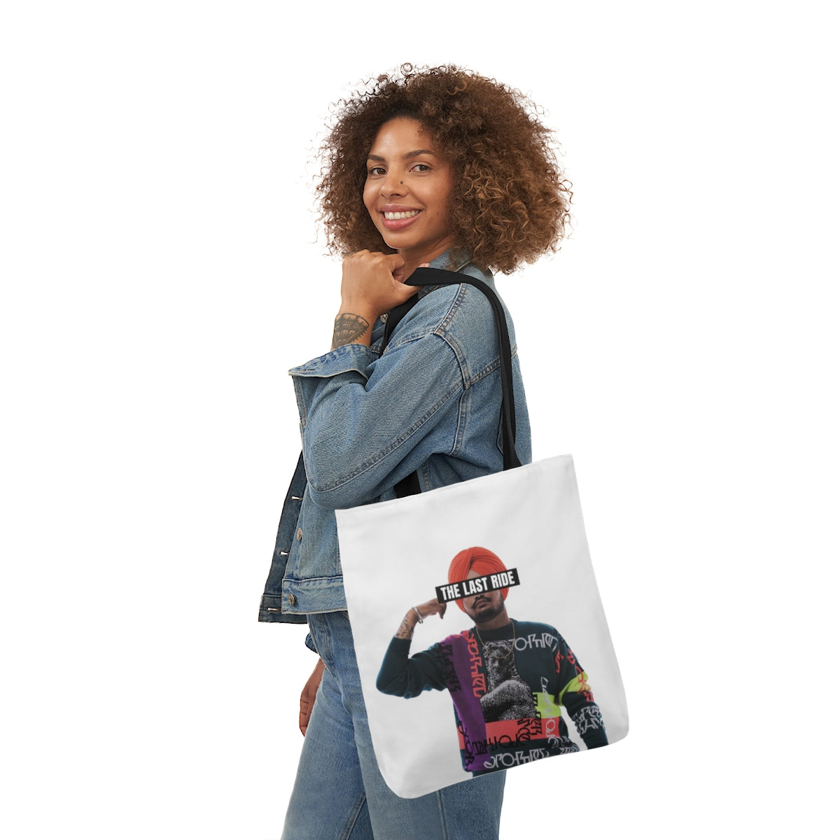 Tribute to Sidhu Moosewala Polyester Canvas Tote Bag