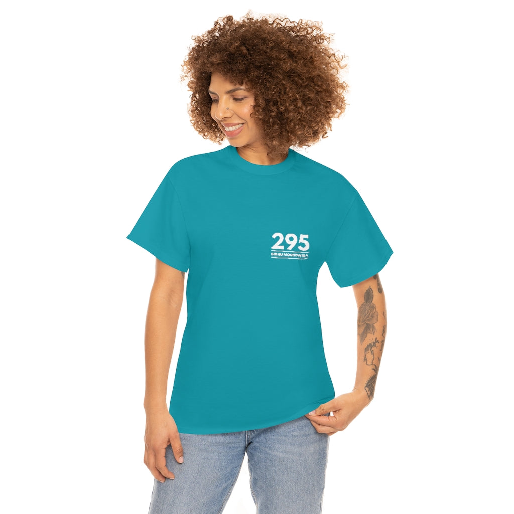 Moosewala 295 (white) Unisex Cotton Tee