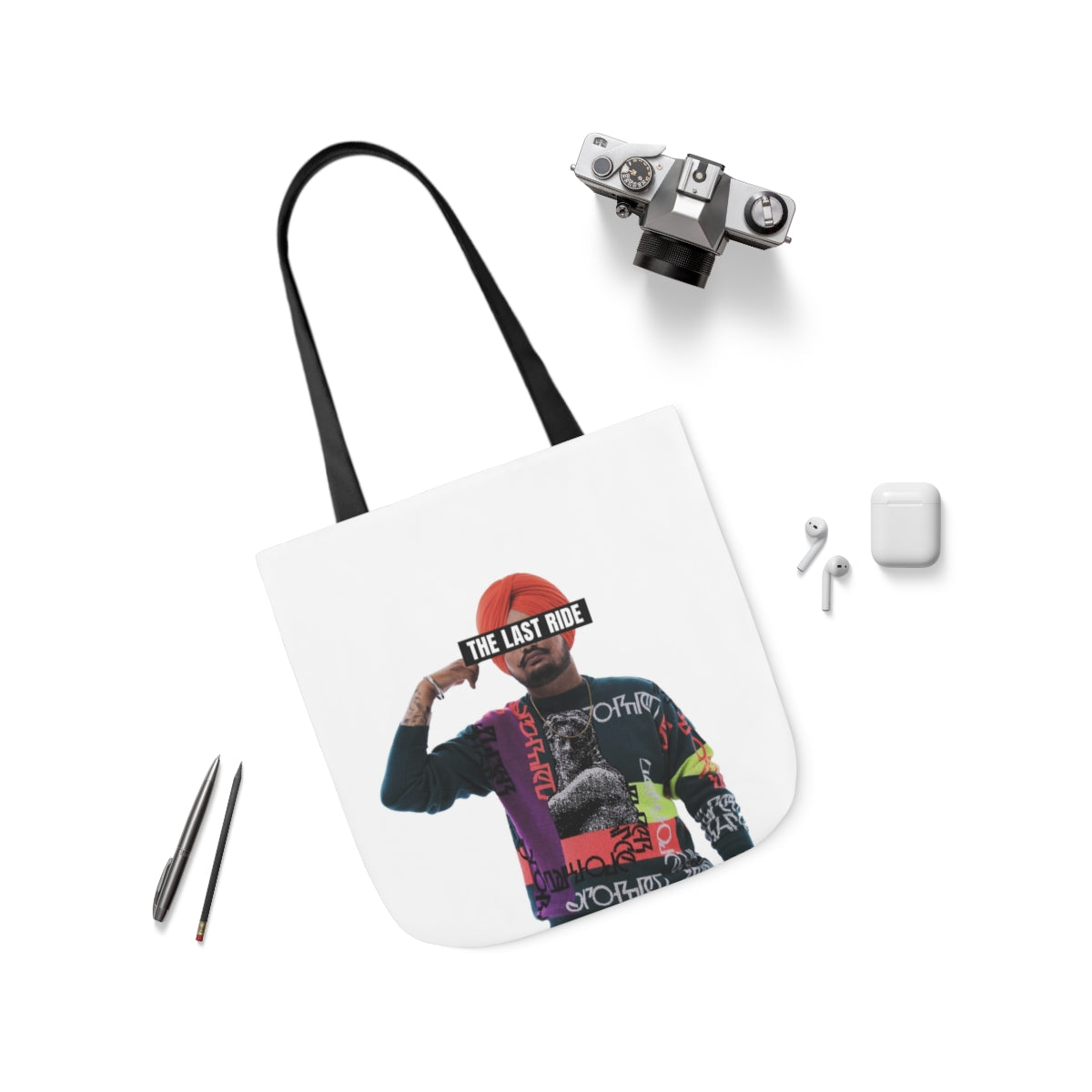 Tribute to Sidhu Moosewala Polyester Canvas Tote Bag