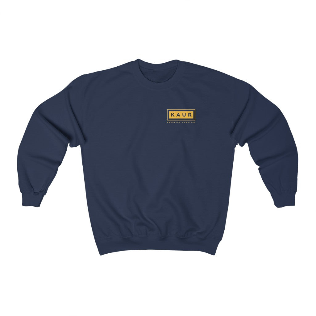 Unisex Kaur Breaking Barriers Gold Crewneck Top